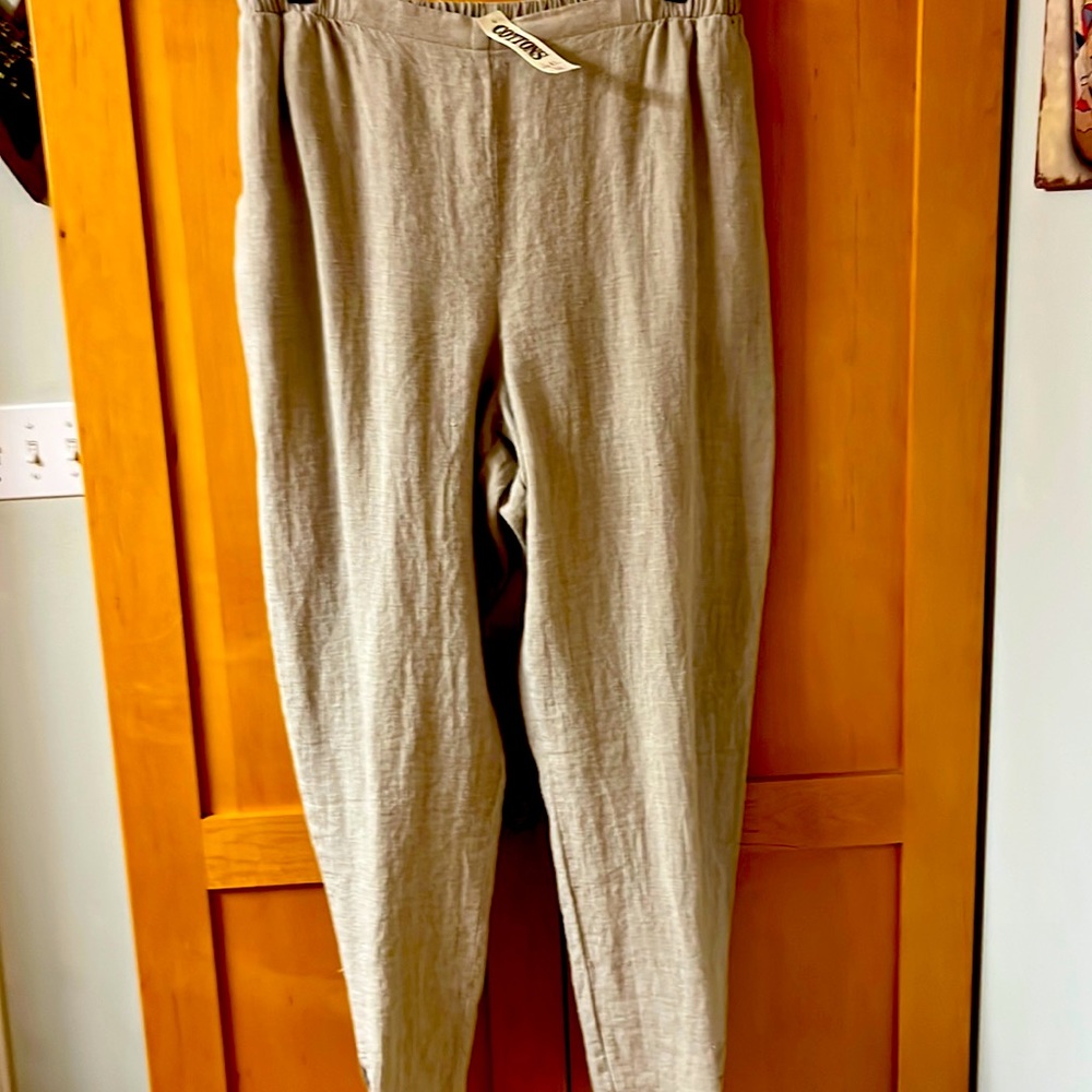 Flax 100% linen pants, size M.